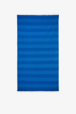 Fouta rayé bleu