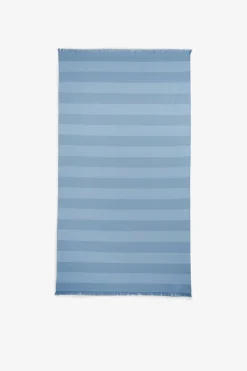Fouta rayé bleu ciel