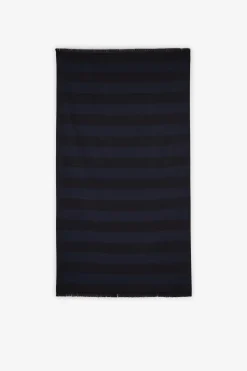 Fouta rayé bleu marine