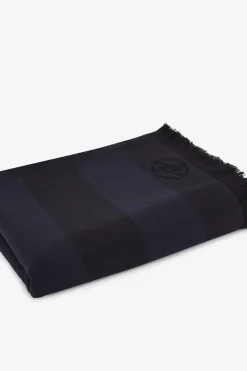 Fouta rayé bleu marine
