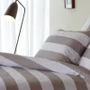 Housse de couette à rayures grise - A la recherche du ballon perdu