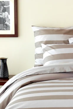 Housse de couette à rayures beige - A la recherche du ballon perdu