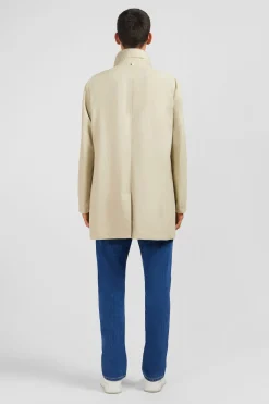 Imperméable uni beige