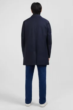 Imperméable uni bleu marine