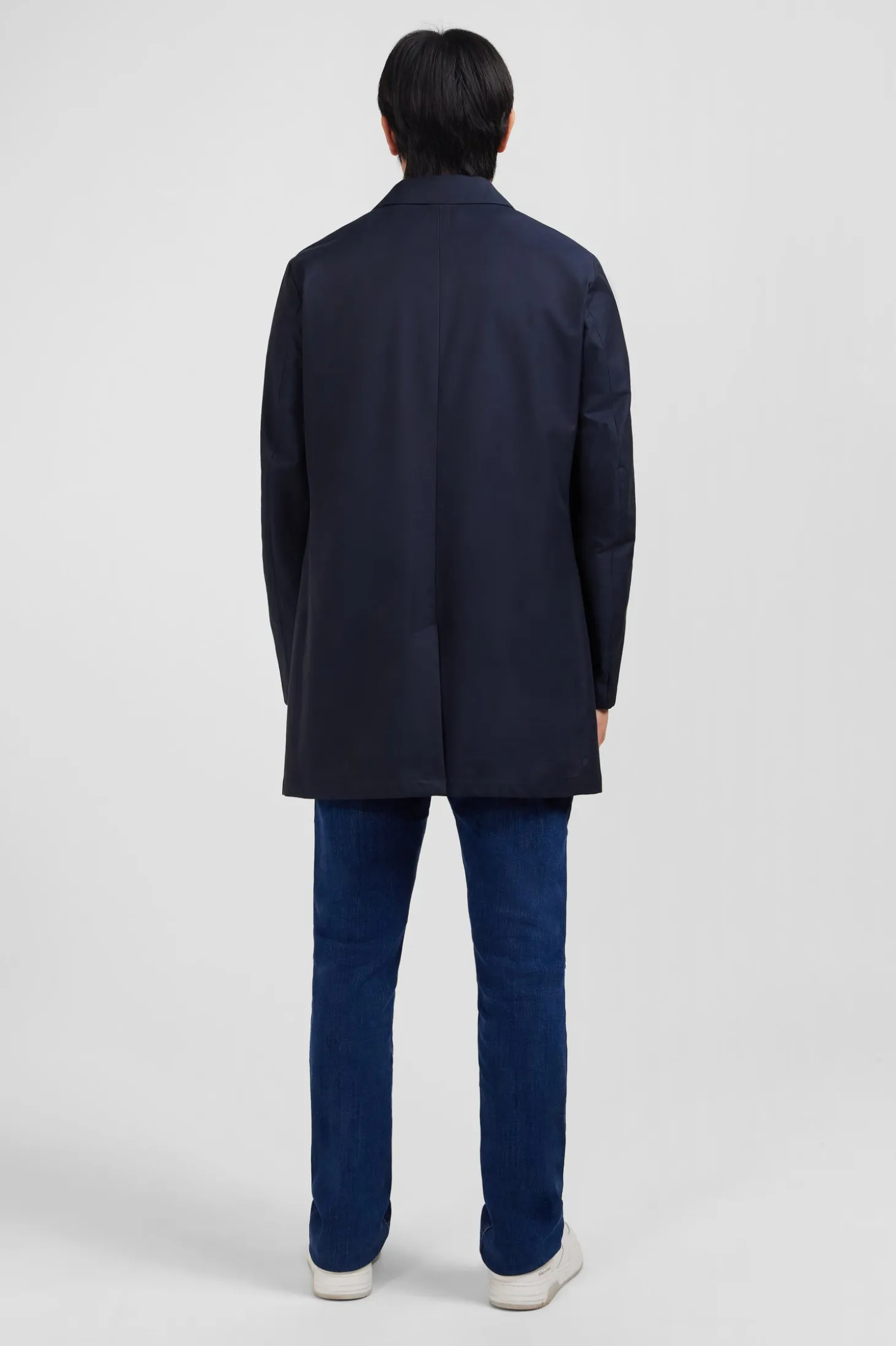 Imperméable uni bleu marine