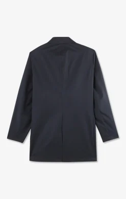 Imperméable uni bleu marine