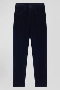 Jean 5 poches en coton stretch bleu marine coupe Comfort