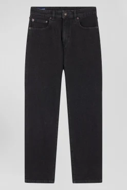 Jean 5 poches en coton stretch noir coupe Regular