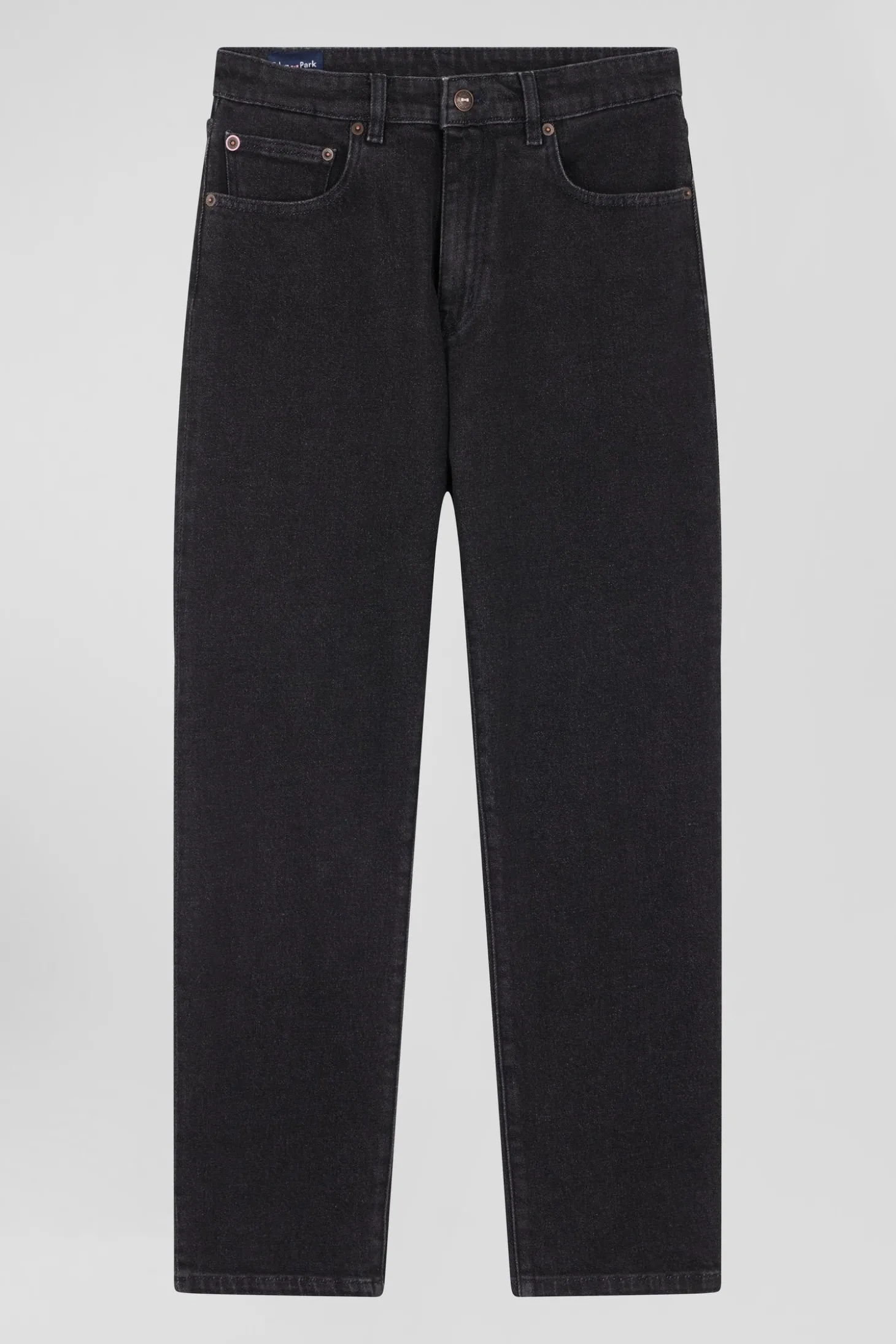 Jean 5 poches en coton stretch noir coupe Regular
