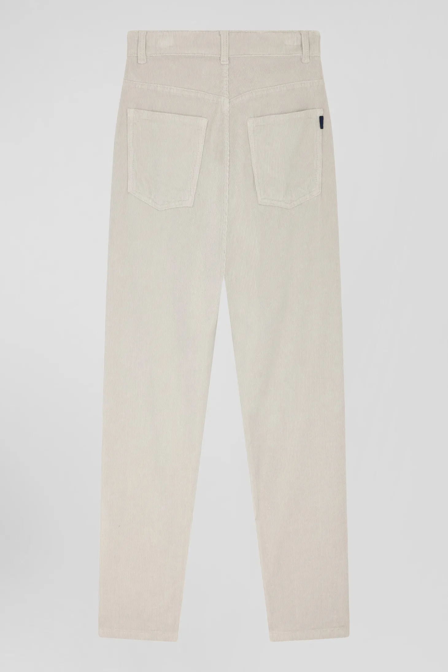 Jean 5 poches en coton stretch beige coupe Comfort