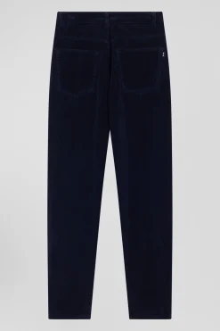 Jean 5 poches en coton stretch bleu marine coupe Comfort
