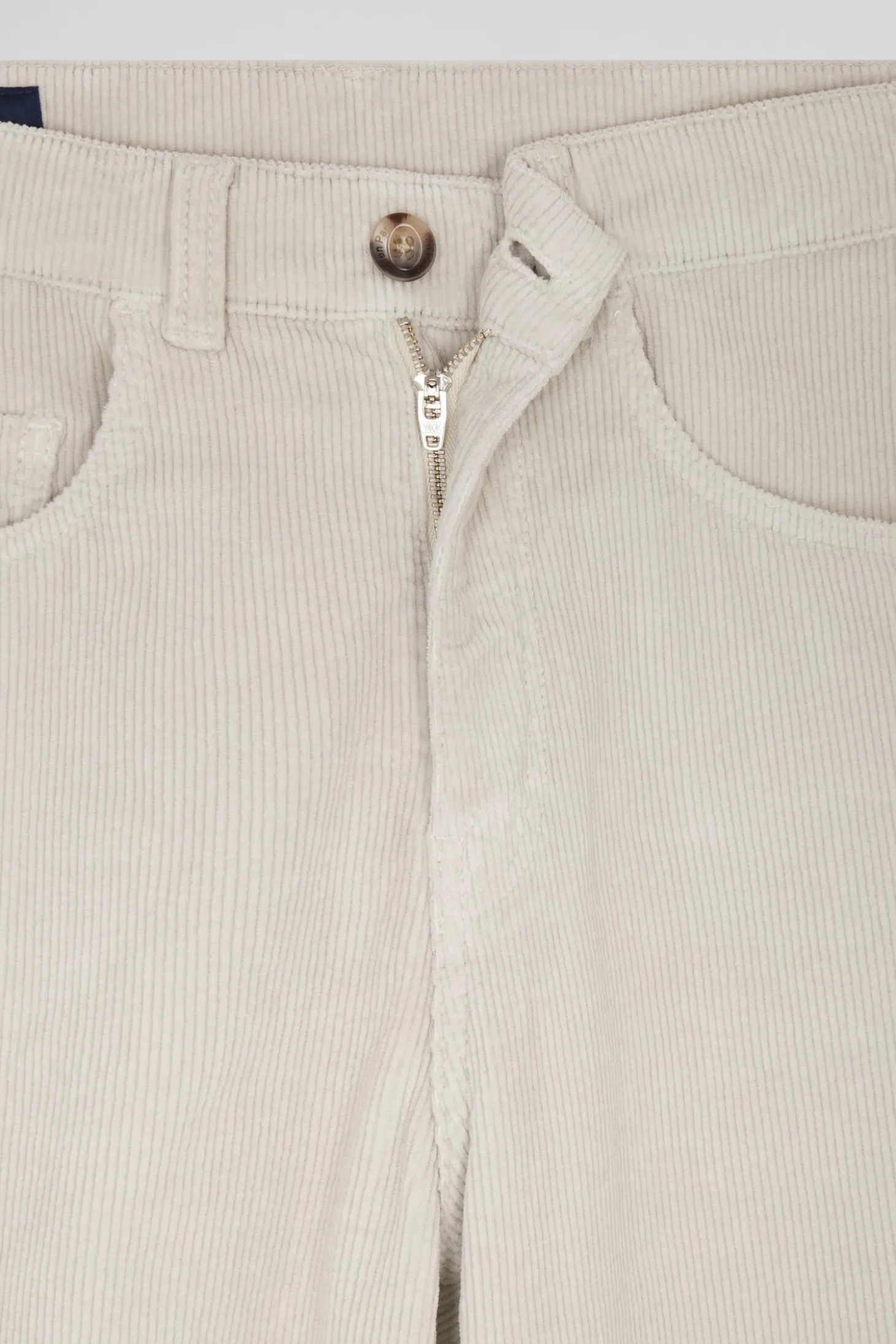Jean 5 poches en coton stretch beige coupe Comfort