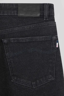 Jean 5 poches en coton stretch noir coupe Regular