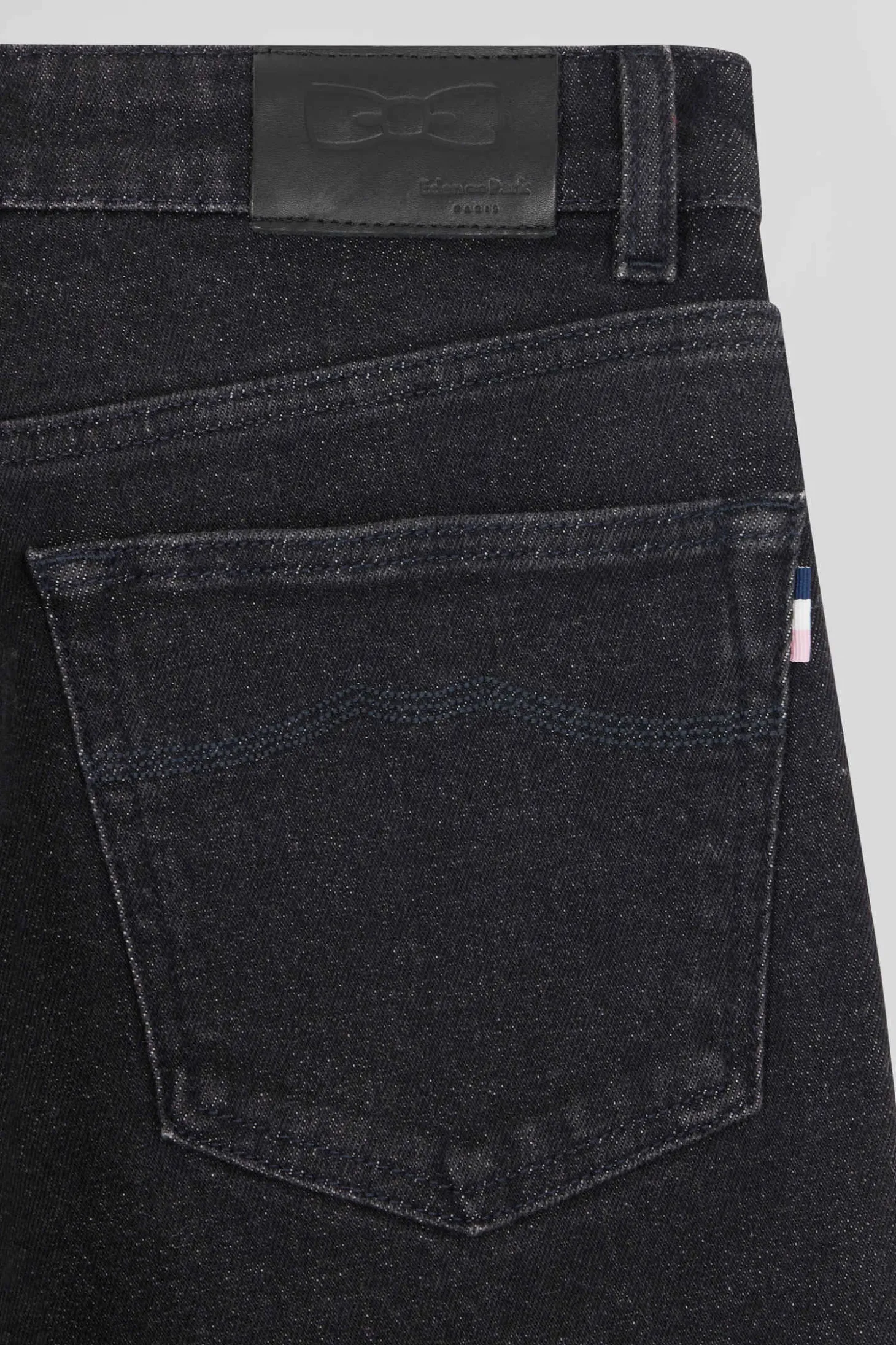 Jean 5 poches en coton stretch noir coupe Regular