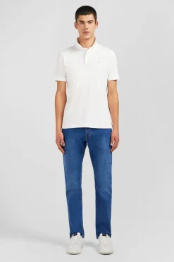 Jean bleu en coton stretch