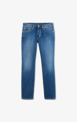 Jean bleu en coton stretch
