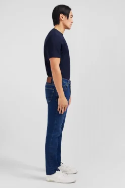 Jean bleu en coton stretch