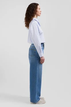 Jean en coton bleu coupe Relaxed