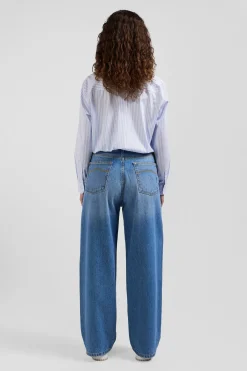 Jean en coton bleu coupe Relaxed