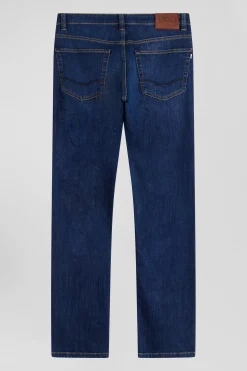 Jean en coton denim stretch brut coupe Regular délavage stone wash