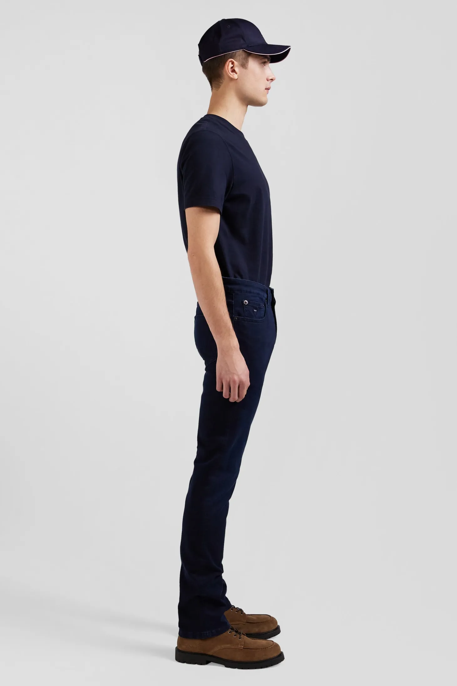 Jean en coton denim stretch bleu marine coupe Slim