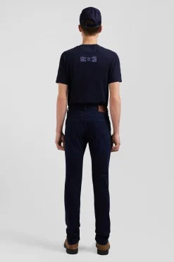 Jean en coton denim stretch bleu marine coupe Slim