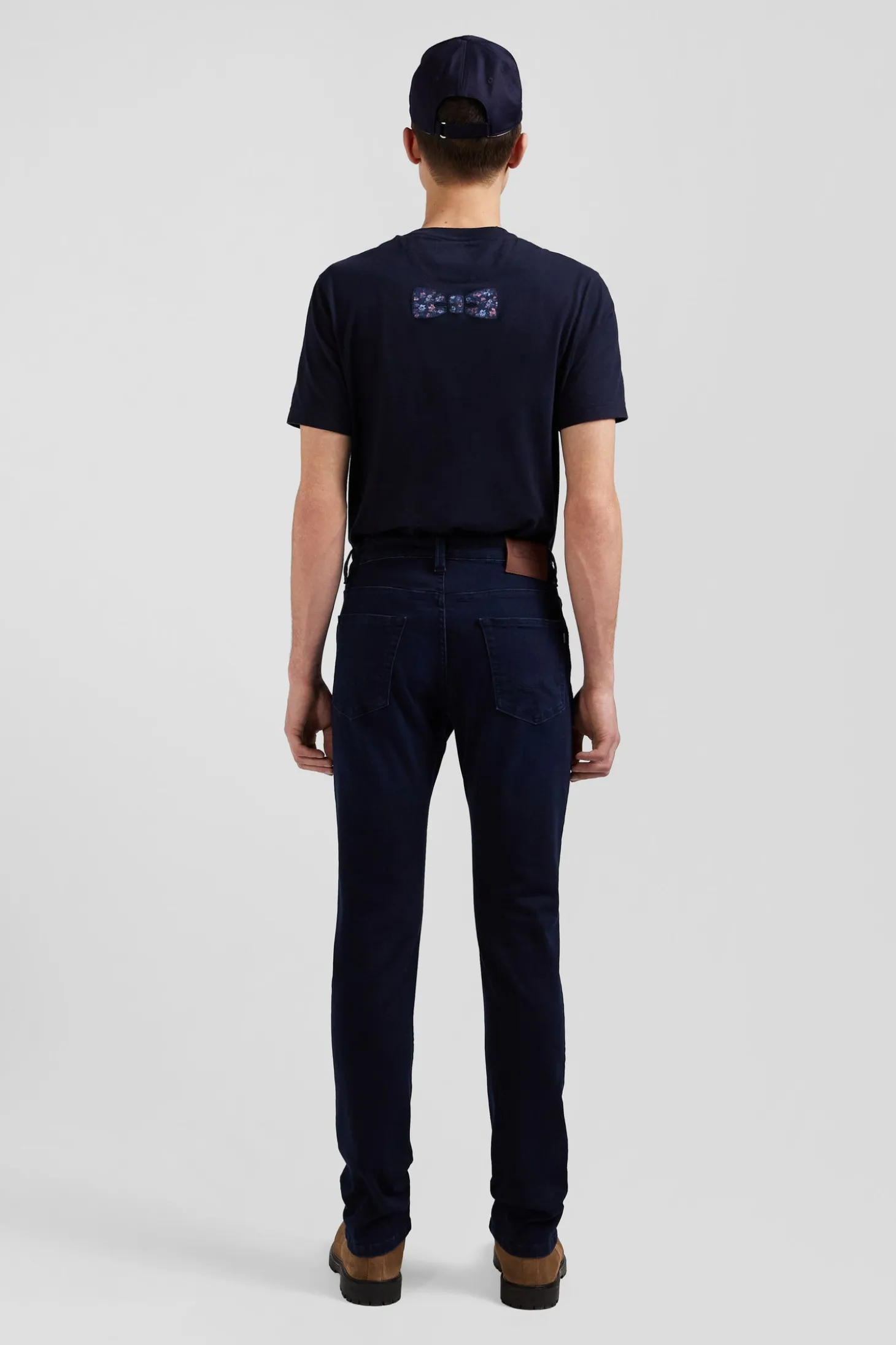 Jean en coton denim stretch bleu marine coupe Slim