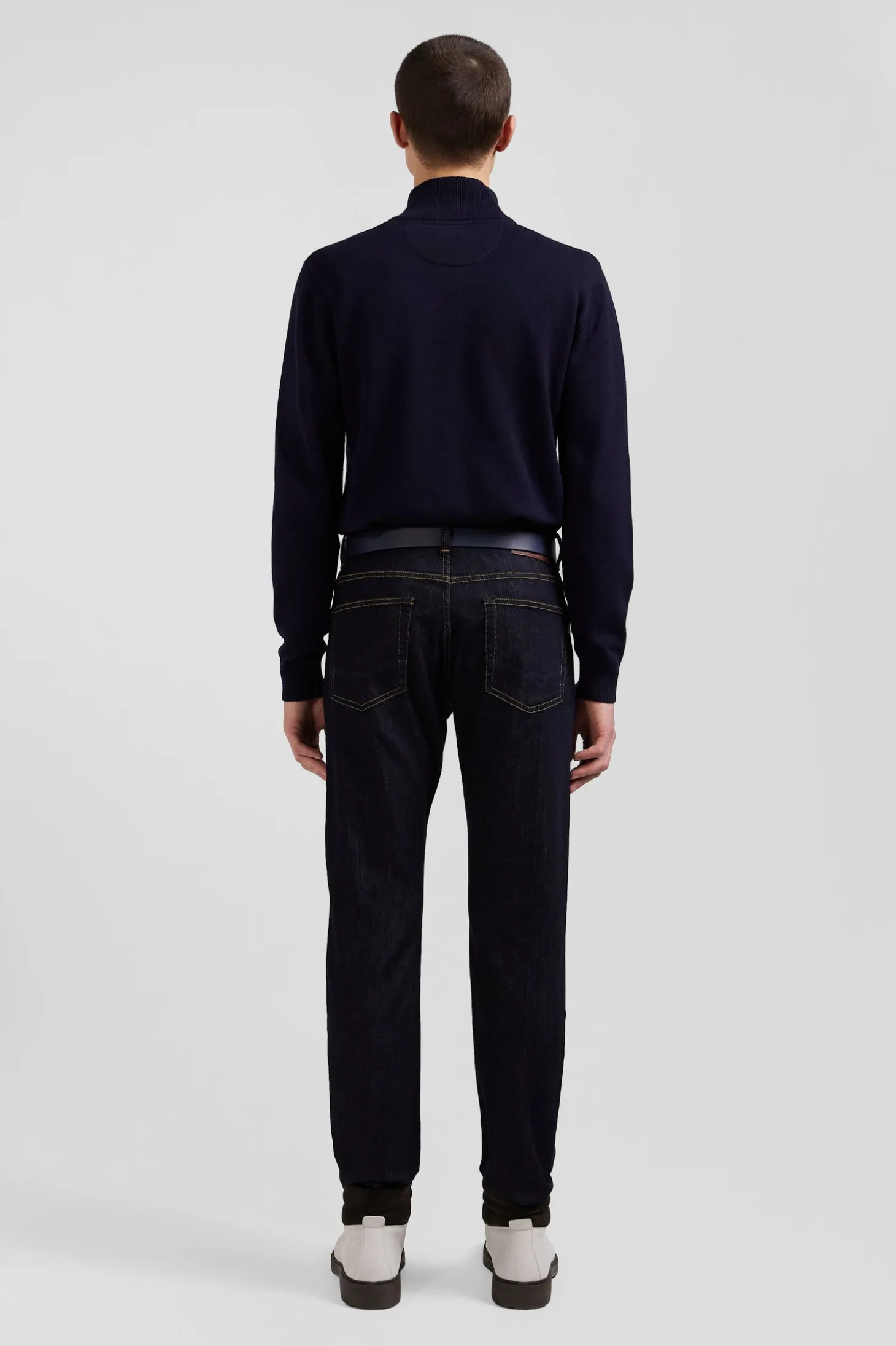 Jean en coton denim stretch brut coupe Regular