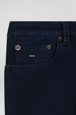 Jean en coton denim stretch bleu marine coupe Slim