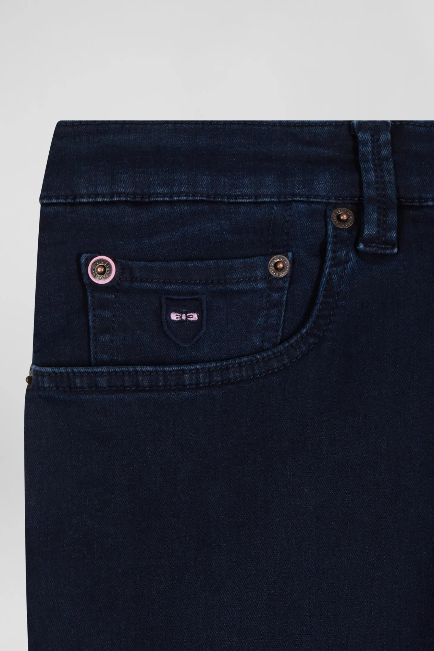 Jean en coton denim stretch bleu marine coupe Slim
