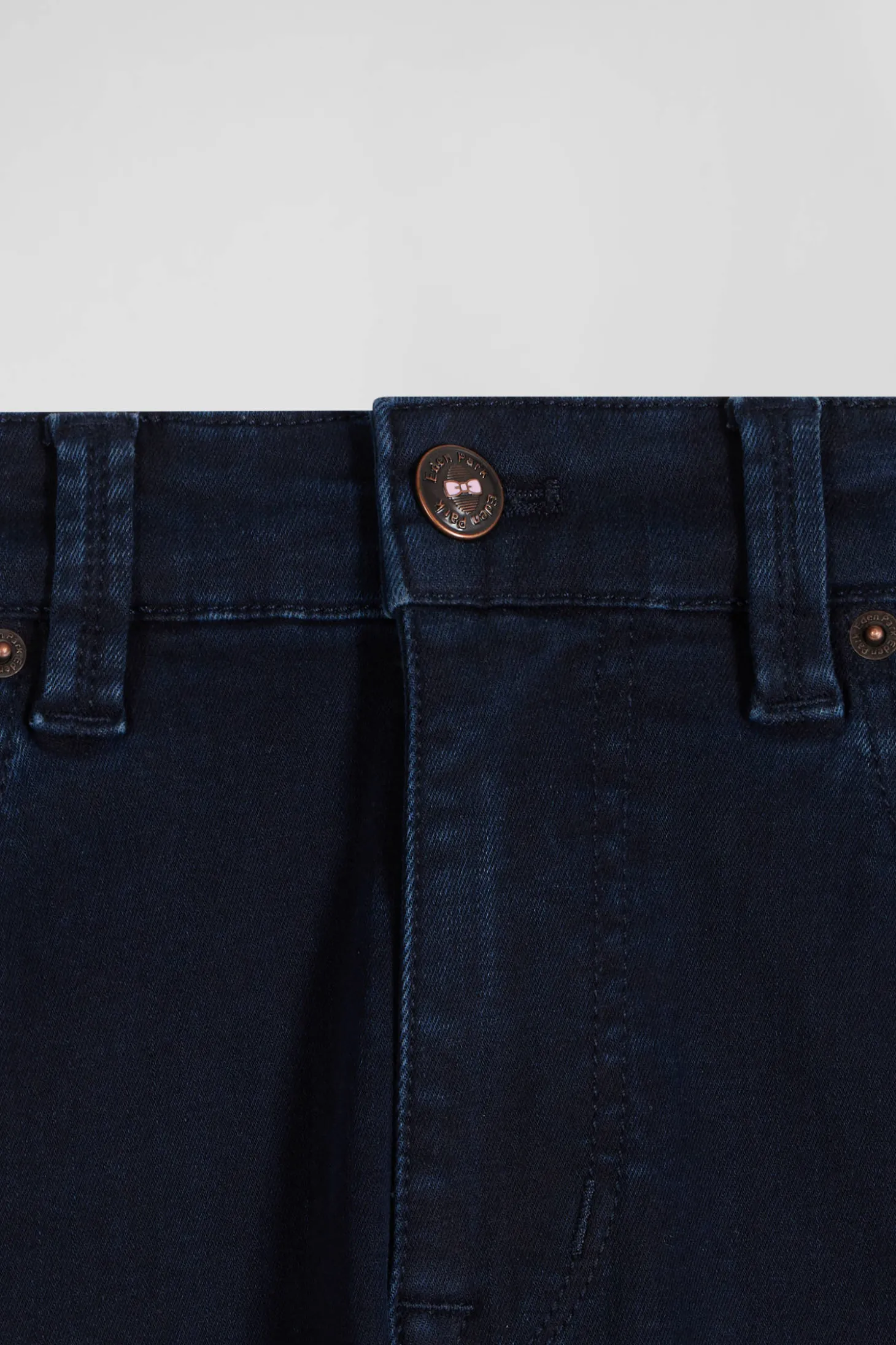 Jean en coton denim stretch bleu marine coupe Slim