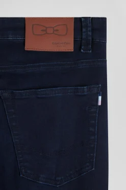 Jean en coton denim stretch bleu marine coupe Slim