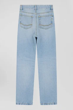 Jean en denim coton ciel coupe Oversized