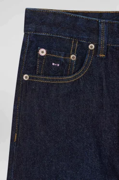 Jean en denim coton marine poches cargo coupe Oversized