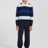 Jogging en molleton coton gratté bleu marine coupe Regular