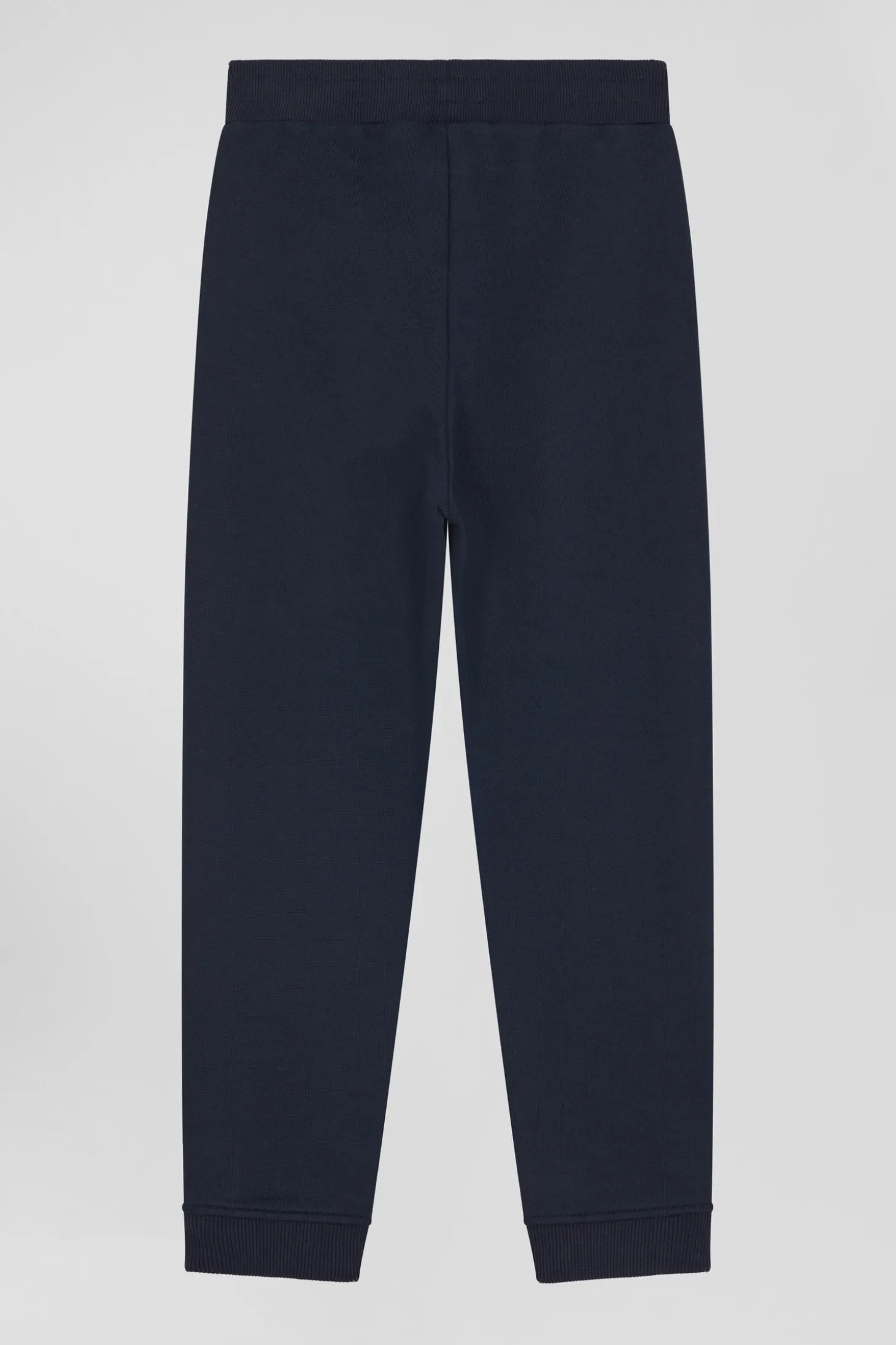 Jogging en molleton coton gratté bleu marine coupe Regular