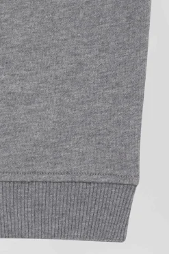 Jogging en molleton coton gratté gris coupe Regular