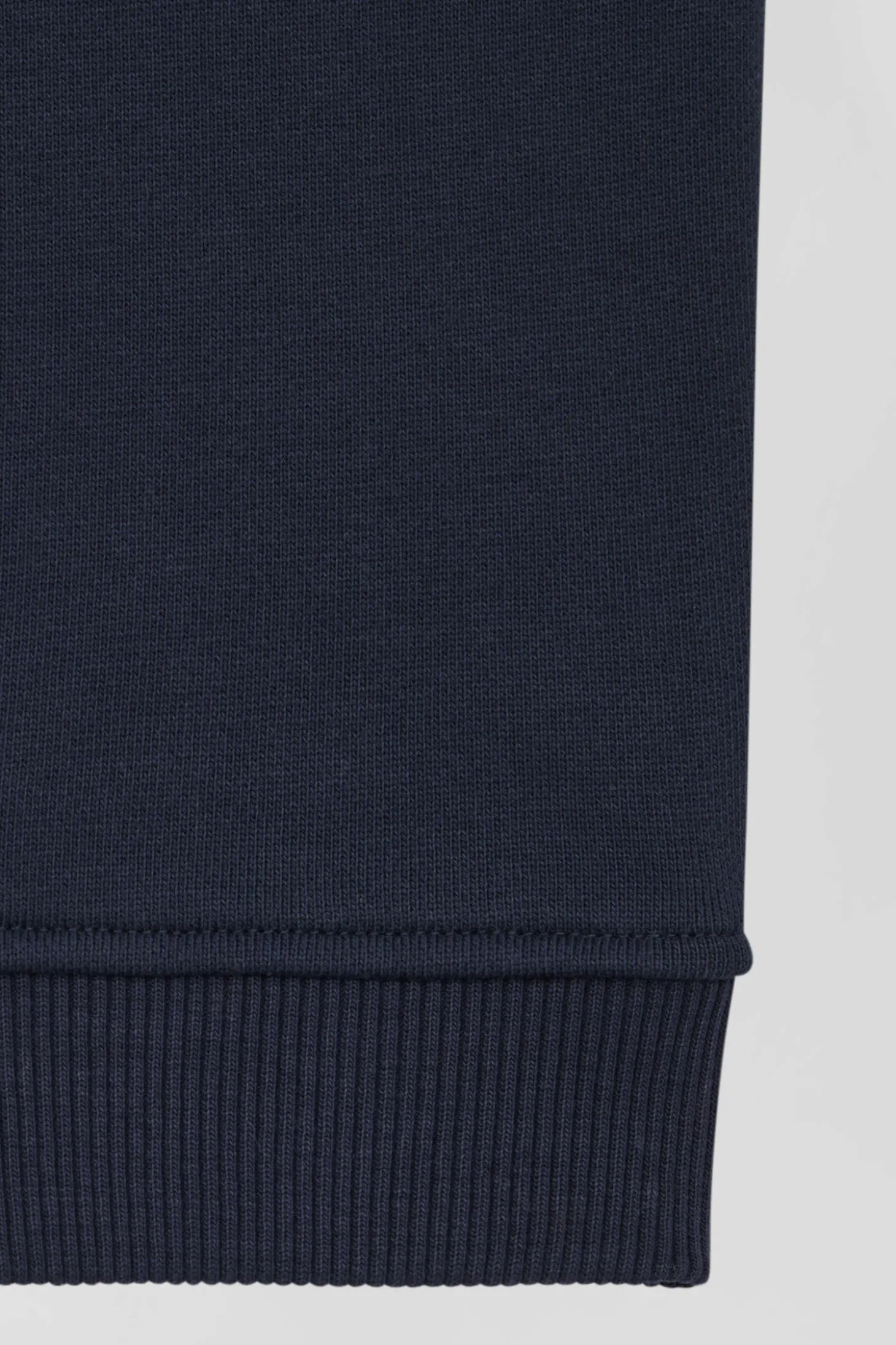 Jogging en molleton coton gratté bleu marine coupe Regular