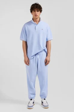 Jogging unisexe en molleton coton ciel surteint coupe Relaxed