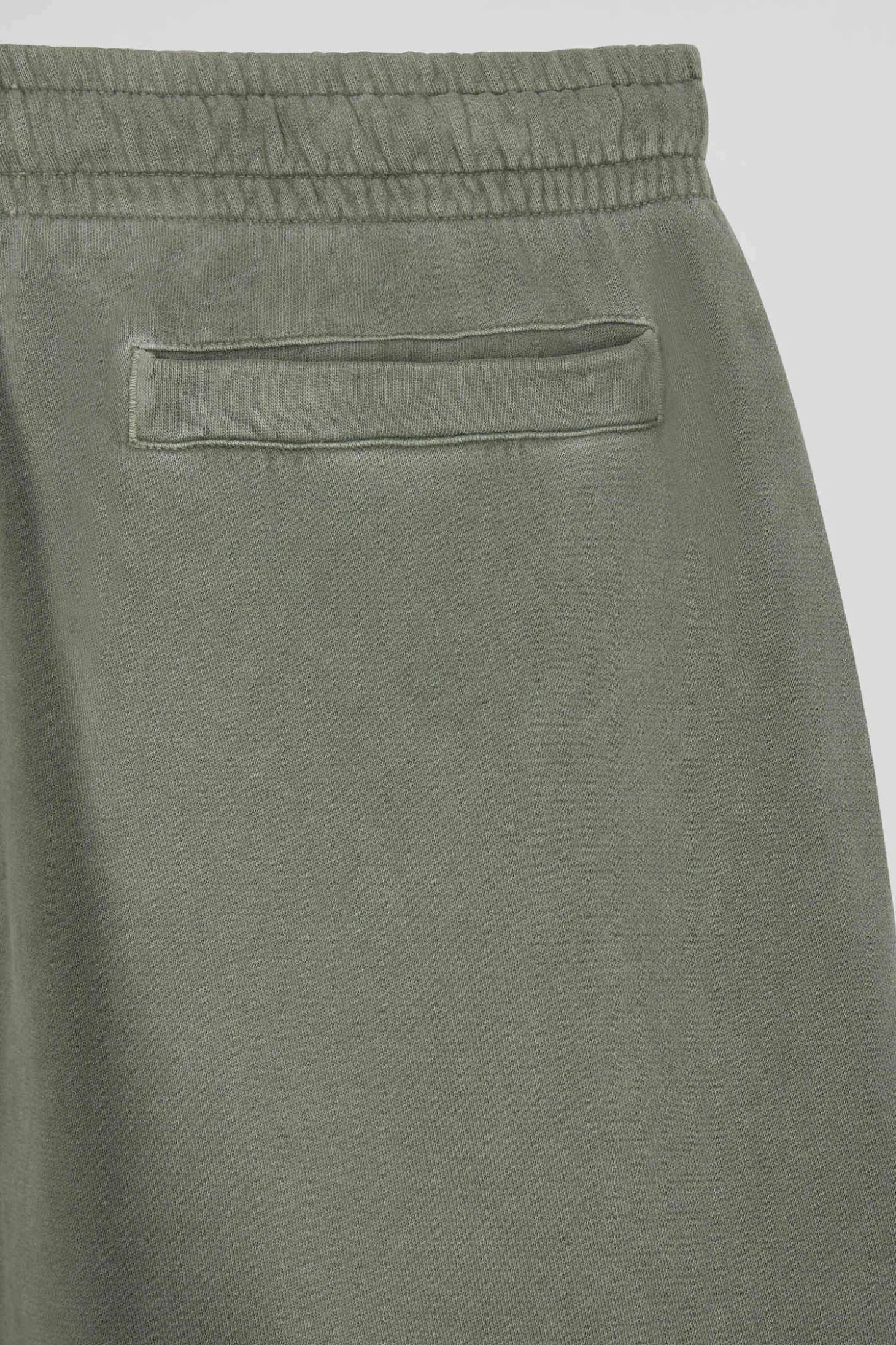 Jogging unisexe en molleton coton kaki surteint coupe Relaxed