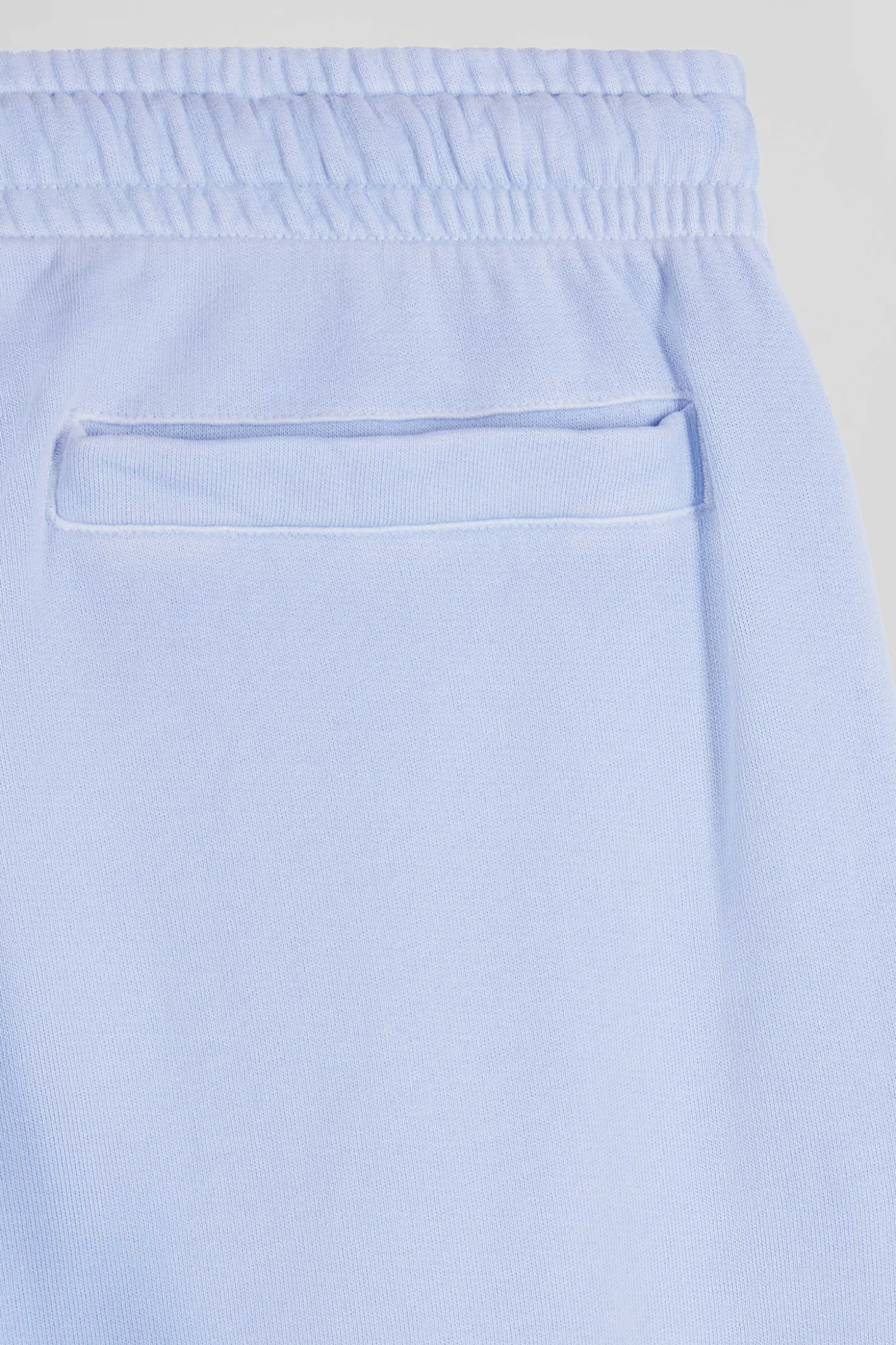 Jogging unisexe en molleton coton ciel surteint coupe Relaxed