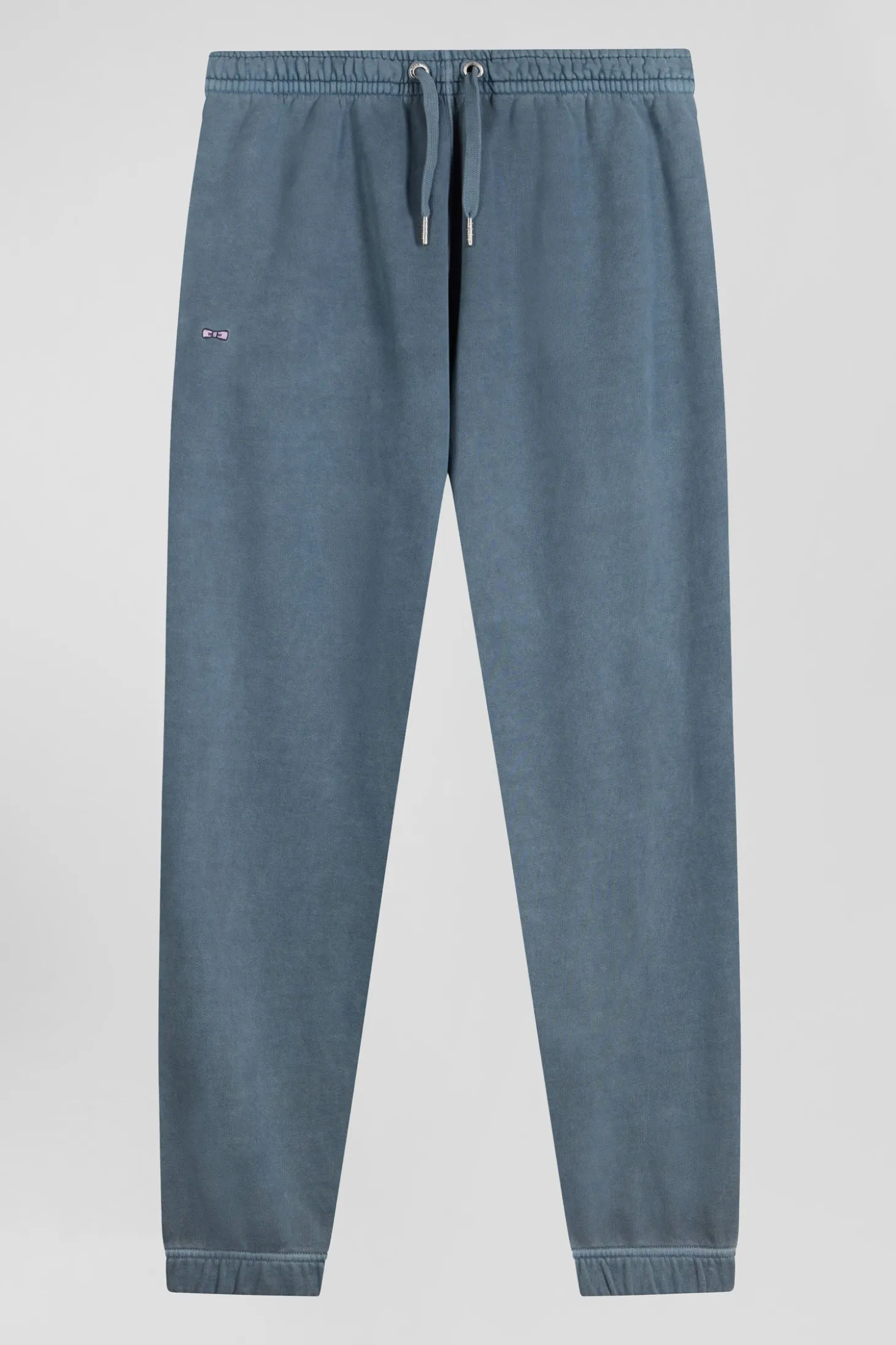 Jogging unisexe en molleton coton gris surteint coupe Relaxed