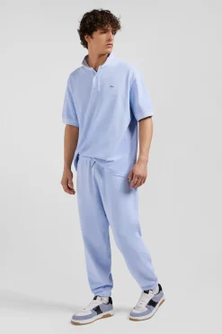 Jogging unisexe en molleton coton ciel surteint coupe Relaxed