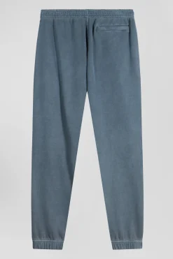 Jogging unisexe en molleton coton gris surteint coupe Relaxed