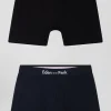 Lot de 2 boxers bleu marine et noir en coton stretch