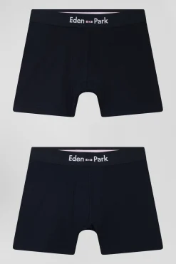 Lot de 2 boxers bleu marine en coton stretch