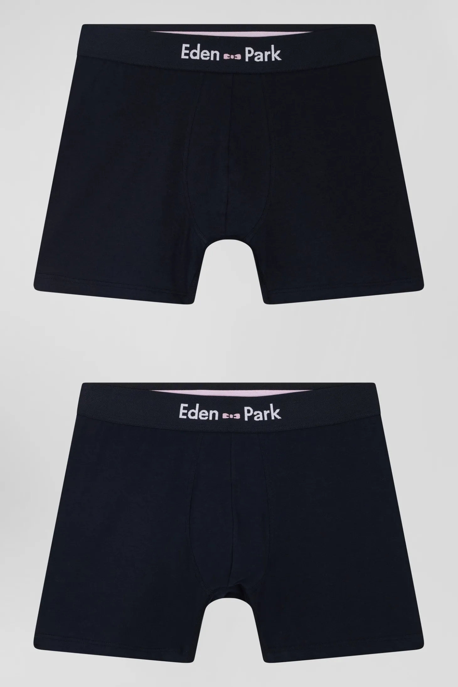 Lot de 2 boxers bleu marine en coton stretch