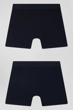 Lot de 2 boxers bleu marine en coton stretch