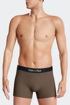Lot de 2 boxers bleu marine et marron en coton stretch