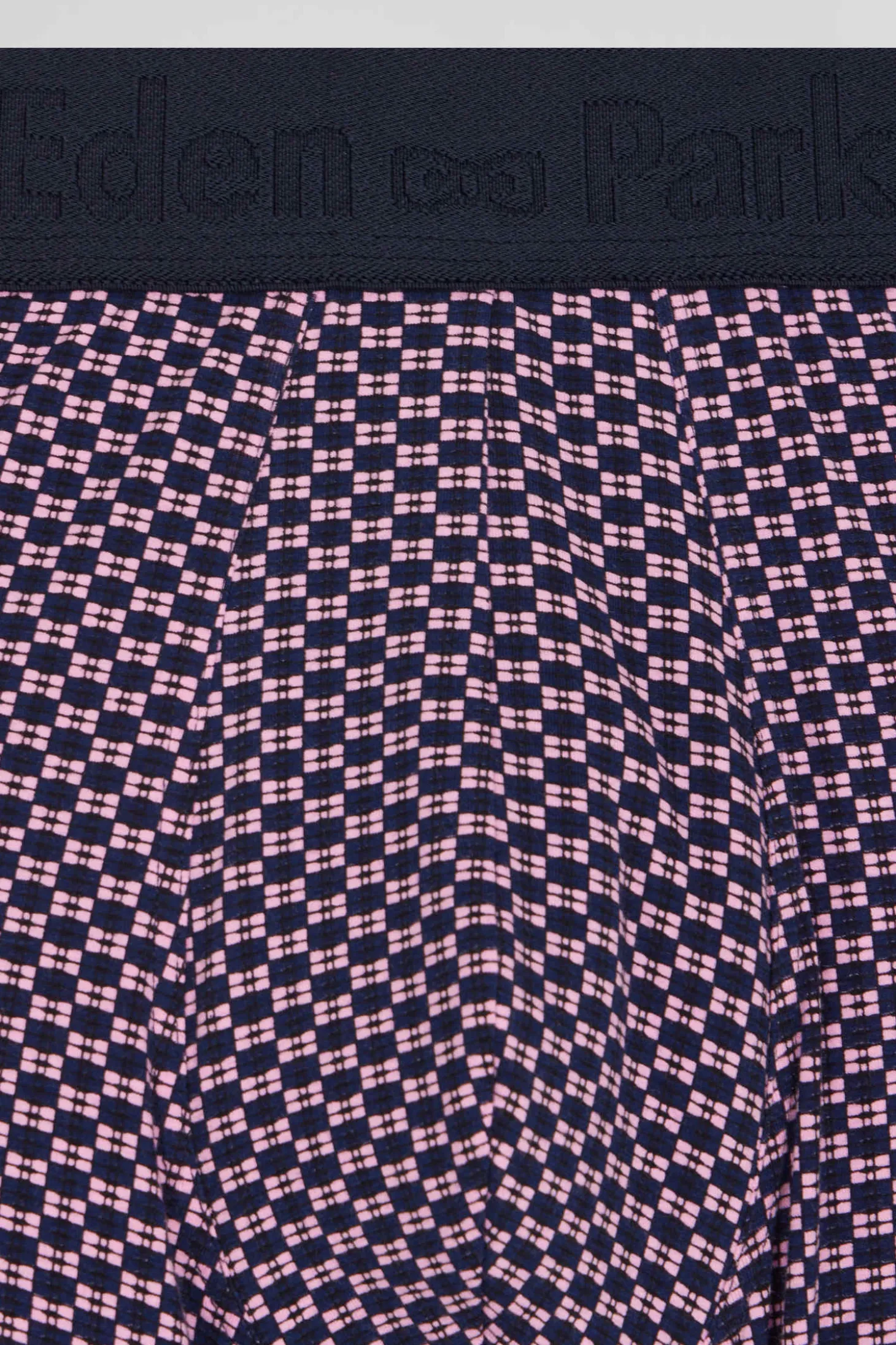 Lot de 2 boxers en coton stretch micro-motifs graphique rose